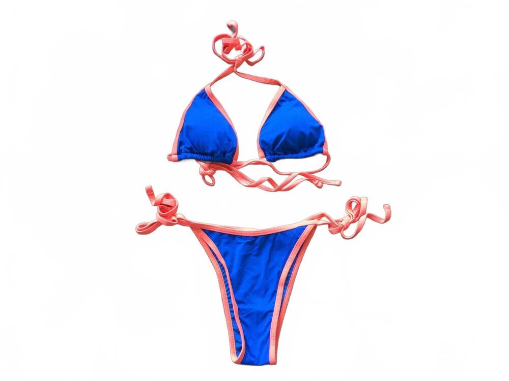 NEW STYLISH SWIMWEAR women's vitamin b cheeky two piece triangle bikini set in b